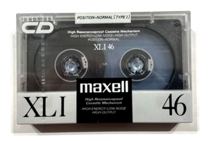 MAXELL XLI 46 Audio Cassette Cinta en Blanco Sellado Hecho en Japón Tipo I - Imagen 1 de 2