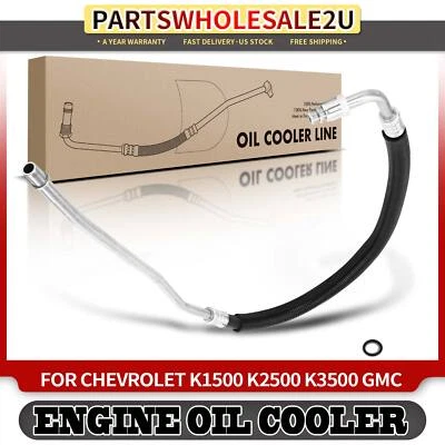 Conjunto de manguera de enfriador de aceite de motor superior de entrada para Chevrolet K1500 GMC K2500 5,7 L 5,0 L Foto 1 de 4