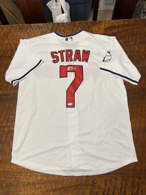 Myles Straw Signed Cleveland Guardians Jersey PSA DNA Coa Autographed - Image 1 of 4