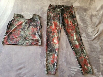 Niñas Zombie Halloween Disfraz Conjunto Talla Grande 8-10 Años Foto 1 de 4