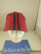 Red w/ Black Stripes Adjustable Cap Hat Ouray Sportswear NEW w/ Tags