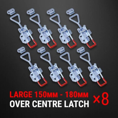 Over Centre Latch Large 8 Pcs Trailer Toggle Overcentre Latch Fastener UTE 4WD - image 1 of 4