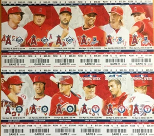 2016 Los Angeles Angels Season Ticket Stubs - Mint Condition! - Picture 1 of 1