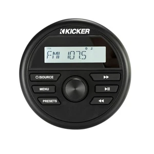 Kicker 46KMC2 Weather-Resistant Gauge-Style Marine Media Center with Bluetooth - Picture 1 of 7