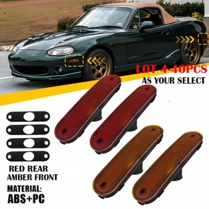 2-40 luz delantera trasera marcador lateral carcasa roja ámbar para Mazda Miata MX-5 1990-05 - Imagen 1 de 38