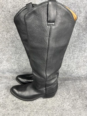 Botas Miz Mooz Chapala Mujer Talla 8 Cuero Negro Altas Montar Western Foto 1 de 4