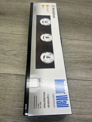 Luz de tocador Westinghouse 6117500 3 luces - negra Foto 1 de 2