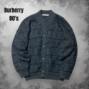 Cardigan BURBERRY taglia L 80S Spagna misto cashmere alpaca - Foto 1 di 11
