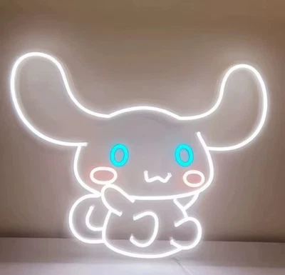 RGB Cinnamonroll Sanrio Neón LED Luz Nocturna Lámpara de Pared Hogar Sala de Juegos USB Foto 1 de 4
