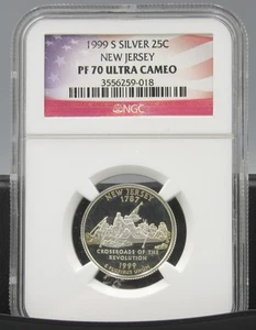 1999 S New Jersey Silver NGC PF 70 UCAM - Picture 1 of 2