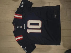 MAC JONES PATRIOTS NIKE GAME NFL BLUE JERSEY ADULT SIZE XL - Picture 1 of 6