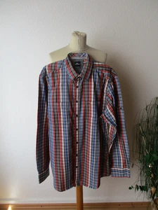 Engbers Herren Hemd Gr. 43/44 rot-blau mehrfarbig kariert langarm - Bild 1 von 7