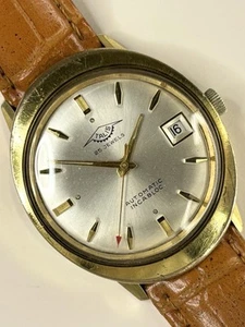 TALIS Vintage 1960’s Men’s Automatic Sunburst Dial Date Gold Oval Dress Watch - Picture 1 of 5