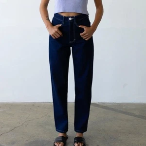Waltz Studio Carrot Straight Jean in Medium Blue, Size M - Picture 1 of 9