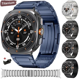 Titanium Metal Link Watch Band For Samsung Galaxy Watch Ultra 47mm No Gaps Strap - Picture 1 of 19