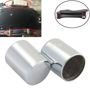 Cubierta de herrajes de acoplamiento cromada 2 piezas para Harley Touring Sportster 883 Softail Dyna - Imagen 1 de 13