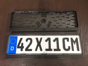 2x Top soporte de matrícula corto soporte de matrícula 42x11 cm 420x110 mm Made in EU - Imagen 1 de 2