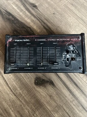 Realistic 4 channel Stereo Microphone Mixer 32-1105 - Image 1 of 3