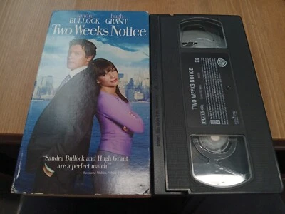 Two Weeks Notice (VHS) Sandra Bullock, Hugh Grant  - Image 1 of 2
