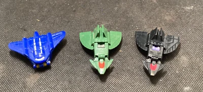 Vintage Mini Transformers Jet Figures lot - Treadbolt, Whisper, Ground-shaker - Image 1 of 4