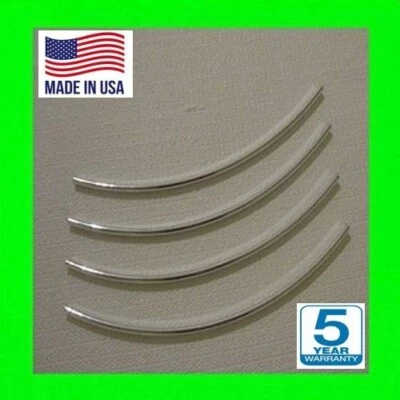 FOR ISUZU 8 INCH CHROME DOOR EDGE GUARD PROTECTORS TRIM MOLDING 4PC - Image 1 of 4