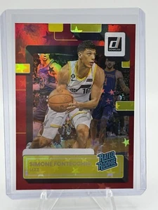 2022-23 Panini Cronache Asia Simone Fontecchio Stella Rossa /3 Rated Rookie Piston - Foto 1 di 2