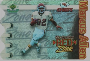 Marcus Allen 1997 UD Authentic NAVIGATING THE RED ZONE Foil LE Die-Cut /2500 - Picture 1 of 2