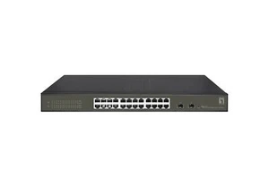 LevelOne Hilbert 26-Port Gigabit Smart Lite Switch, 24 x Gigabit RJ45, 2 x Gigab - Bild 1 von 4