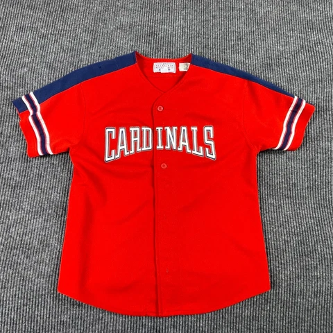 VTG Starter St Louis Cardinals Baseball Jersey Youth Large Red Mark McGwire MLB Cover