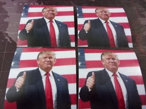 SET OF 4 PRES. TRUMP DRINK COASTERS BRAND NEW HANDMADE FAST SHIPPING - Picture 1 of 2