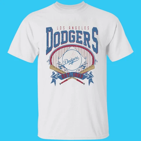 Vtg 90s LA Dodgers Game Day Gift for men women T Shirt S-3XL777 Cover
