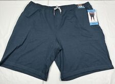 Kirkland Signature Men’s Lightweight Lounge Shorts, 3XL XXXL 3X, Blue, NWT