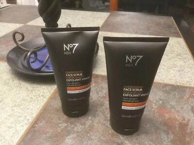 2) No7 MEN’S ENERGISING FACE SCRUB ENERGISANT EXFOLIANT VISAGE  5OZ. FANTASTIC!! - Image 1 of 4