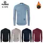 Winter Cycling Jersey Men's Thermal Fleece Bicycle Clothing MTB Long Sleeve