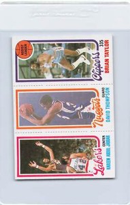 1980/81 Topps #135 Abdul-Jabbar/79 Thompson/216 Taylor NM *DA-B4165