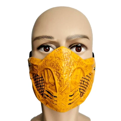 Mortal Kombat 11 Cosplay Scorpion Mask Hanzo Hasashi Halloween Mask Props - Image 1 of 4