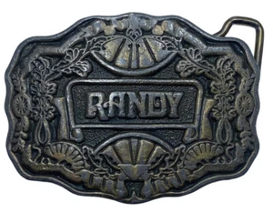 Vintage Name RANDY Oden Belt Buckle Western Ornate Floral Design, Cowboy Rodeo - Picture 1 of 7