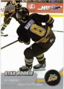 2021-22 Upper Deck CHL Clear Cut #370 Quinn Mantei Brandon Wheat Kings