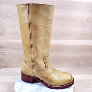 De Colección Frye Campus Banana Botas Mujer 9 M Amarillo 14L Puntera Cuadrada Western - Imagen 1 de 15