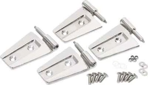 Kentrol 30575 Door Hinge Set 4 Pieces 2 Door Polished For 07-18 Jeep Wrangler JK - Bild 1 von 1