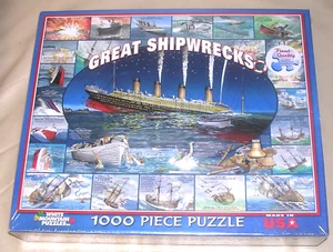 NEW 2010 Great Shipwrecks Titanic Past 200 Years History 1000 Piece Puzzle Ships - Picture 1 of 10