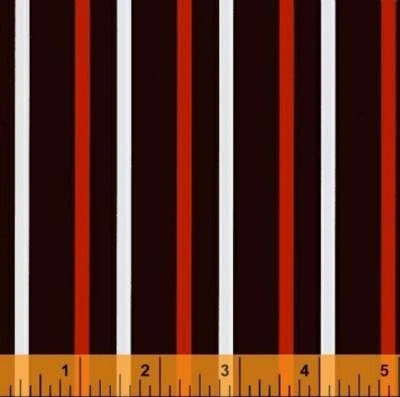 Moe3, Neo Geo, Stripe in Brown ( END OF BOLT 31x44 INCHES) - Image 1 of 2