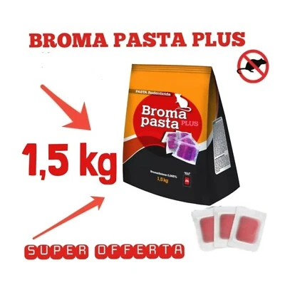 VEBY VELENO TOPI RATTI 1,5KG VEBI esca velenosa BROMA PASTA PLUS murin pasta forte