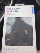 Genuine Lenovo Tab M8 Full-HD Folio Case & Protective Film