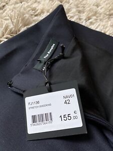 BNWT The Kooples Black Zip Mini Skirt Lamb Leather Trim UK12/EU42 RRP €155