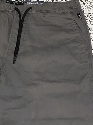 Hollister Men's X-Large Size Dark Gray Stretch Jogger Skinny Side Pocket Pants - Изображение 1 из 4