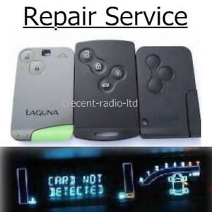 Renault Espace Laguna Key Repair Fix Card REMOTE CAR 2 Button SERVICE