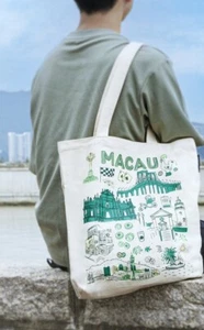 Nuevo Bolso de Mano Starbucks MACAU Macao Been There Serie 2024 Diseño Algodón - Imagen 1 de 2