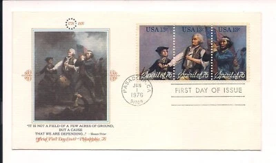 FDC USA 1976 Spirit of 76 - First day cover - multiple stamps - Image 1 of 2