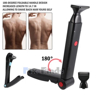 Afeitadora La Espalda Eléctrica Para Hombre Cuerpo Entero Rastrillo Plegable Nuevo - Imagen 1 de 31